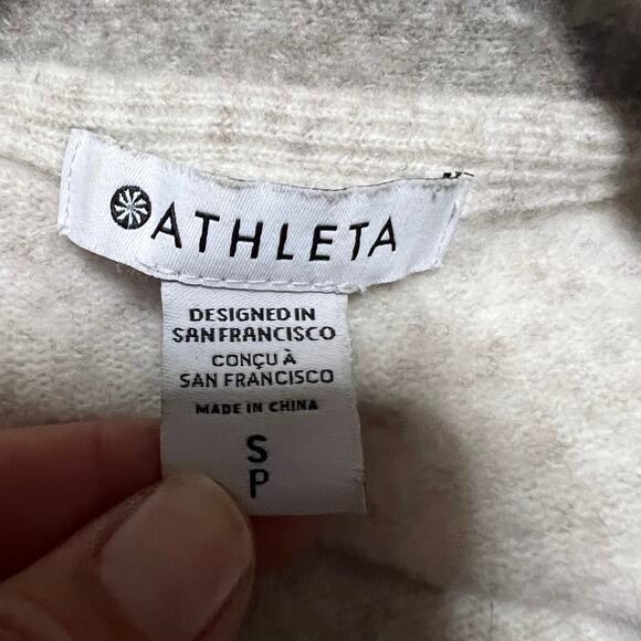 Athleta Sweater Womens Small Cardigan Westlake Extra Fine Merino Wool 982860 - Picture 6 of 8